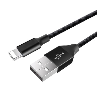 Baseus USB-A to Lightning Cable 1.8M (Black) 2A Rated Durable Woven