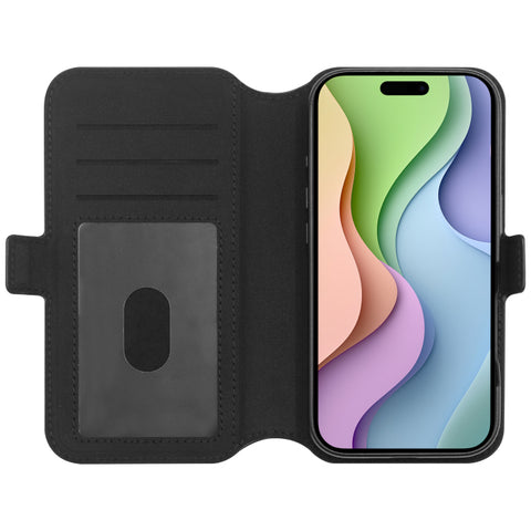 3SIXT iPhone 17 NeoWallet (Black) Folio Case & Wallet Card Holder