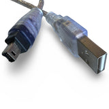 Cable FireWire to USB Firewire 400 4pin (M) to USB-A (M)