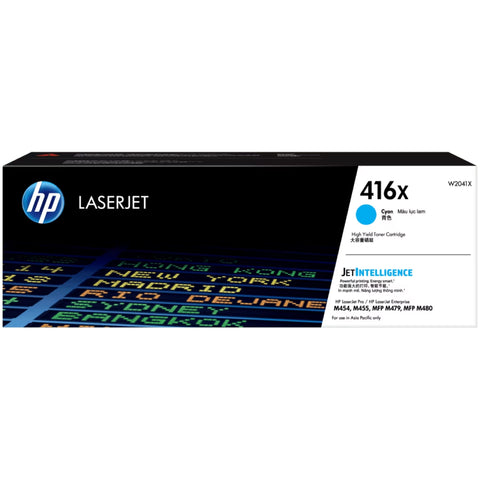 HP Toner 416X Cyan (6000 pages) High Yield W2041X (Genuine)