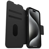 OtterBox Strada iPhone 15 Pro Max Folio Case (Black)