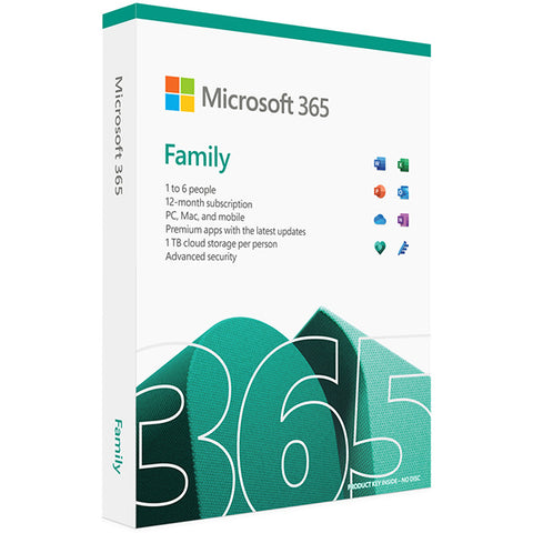 Microsoft 365 Family (6 User) 12-month Subscription or Renewal