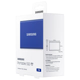 Samsung Portable SSD T7 500GB Backup Drive (Red Blue or Grey) USB-C Cable & USB-A Cable