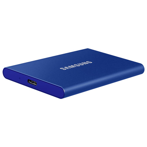 Samsung Portable SSD T7 1TB Backup Drive (Blue) USB-C Cable & USB-A Cable