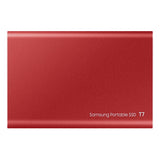 Samsung Portable SSD T7 1TB Backup Drive (Red) USB-C Cable & USB-A Cable