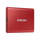 Samsung Portable SSD T7 1TB Backup Drive (Red) USB-C Cable & USB-A Cable