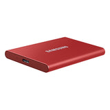 Samsung Portable SSD T7 1TB Backup Drive (Red) USB-C Cable & USB-A Cable