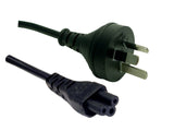 Power Cable (Clover) Black for AC Adapters 0.3M 1M 1.8M/2M & 5M