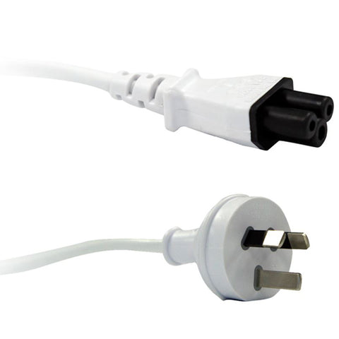 Power Cable (Clover) White 2M for AC Adapters
