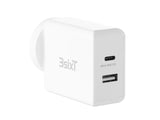 3SIXT USB AC Wall Charger 45W PD 2.4A Dual Port (USB-C + USB-A) 30W + 12W iPad iPhone Charger