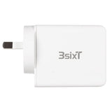 3SIXT USB AC Wall Charger 45W PD 2.4A Dual Port (USB-C + USB-A) 30W + 12W iPad iPhone Charger