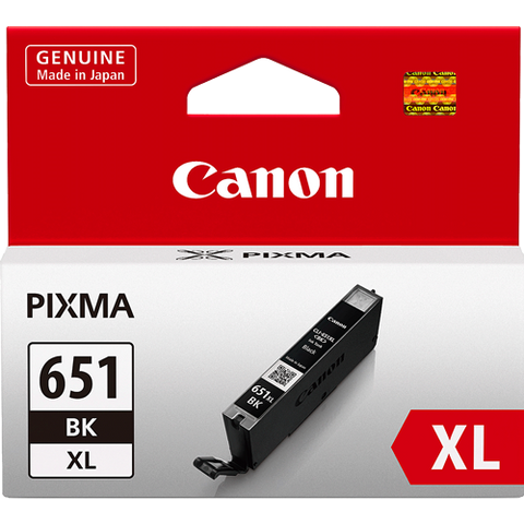 Canon CLI651XLBK XL Black High Yield Ink  (~750 pages) 11ml