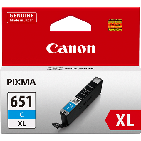 Canon CLI651XLC XL Cyan High Yield Ink (~750 pages) 11ml