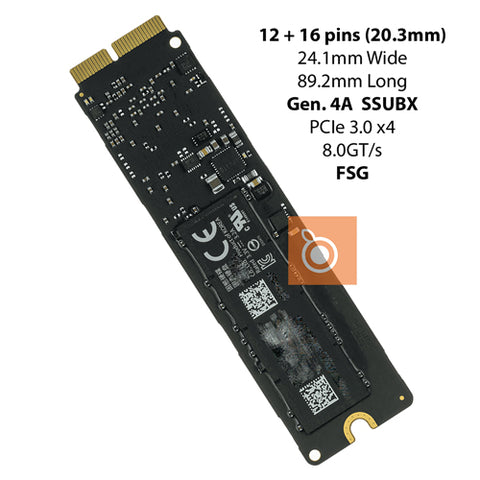 Apple Flash Storage (FSG) 512GB PCIe x4 8GT/s 2017 2015