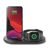 Belkin BoostCharge 3-in-1 Wireless Charger (Black) for iPhone Apple Watch & AirPods