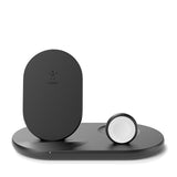 Belkin BoostCharge 3-in-1 Wireless Charger (Black) for iPhone Apple Watch & AirPods