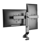 Desk Mount Monitor Stand (Dual) 17"-27" (Straight Bar with Up/Down)