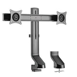 Desk Mount Monitor Stand (Dual) 17"-27" (Straight Bar with Up/Down)