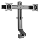 Desk Mount Monitor Stand (Dual) 17"-27" (Straight Bar with Up/Down)