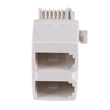 Cable Phone BT Splitter 2-Way BT Plug (M) to Dual BT Sockets (F)