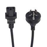 Power Cable Standard PC (Black) IEC C13 Female to 3-pin Male NZ/AU