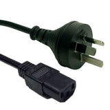 Power Cable Standard PC (Black) IEC C13 Female to 3-pin Male NZ/AU