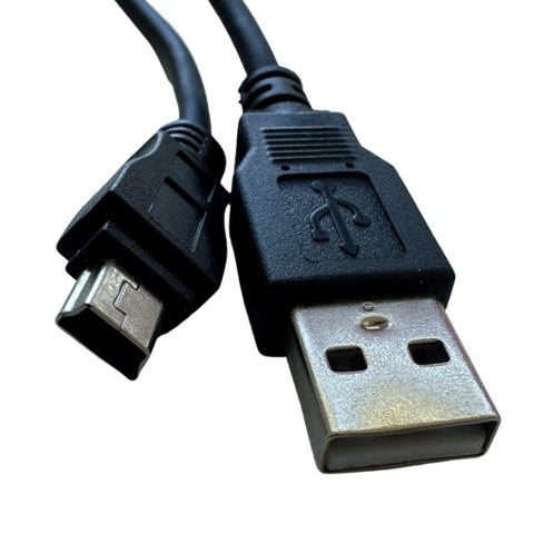 Cable USB-A to Mini-B 5-pin USB 2.0 (Black) Charge/Sync 2M