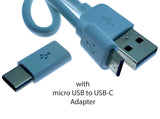 Cable USB-A to micro USB (White) Samsung & USB Micro B Charge Devices 0.3M 1.2M 2M 3M 5M
