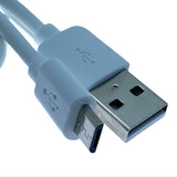 Cable USB-A to micro USB (White) Samsung & USB Micro B Charge Devices 0.3M 1.2M 2M 3M 5M