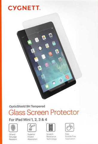 Cygnett iPad mini Screen Protector (Glass) x1 Single OptiShield