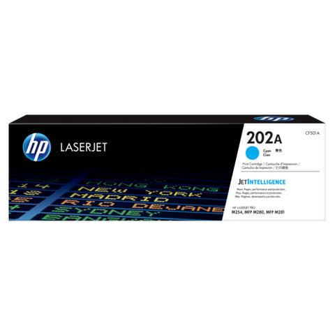 HP Toner 202A Cyan (1300 pages) Standard CF501A (Genuine)