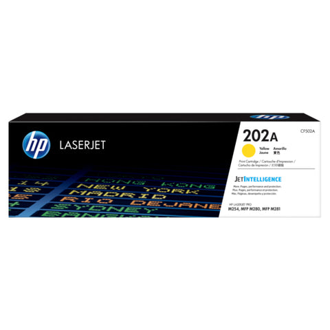 HP Toner 202A Yellow (1300 pages) Standard CF502A (Genuine)