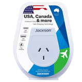 Travel Adapter (USA/Canada Plug) with NZ Socket & 2x USB Sockets 2.1A (USB-A USB-C)