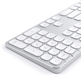 Satechi Keyboard Silver (Wired USB) with Numeric Keypad for Apple Mac