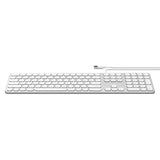 Satechi Keyboard Silver (Wired USB) with Numeric Keypad for Apple Mac