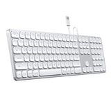 Satechi Keyboard Silver (Wired USB) with Numeric Keypad for Apple Mac