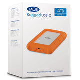 LaCie Rugged 4TB USB-C Portable Backup Drive (USB 3.1)
