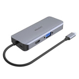 Unitek USB-C to 9-port USB Hub (Space Grey) 9-in-1 with Gigabit Ethernet