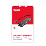 Unitek USB-C to 5-port USB Hub (Black) 5-in-1