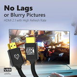 VERTUX HDMI Cable 1.5M (Black) VirtuLink-150 8K UHD/Ultra HD 48Gbps eARC 3D Capable GameCharged