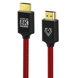 VERTUX HDMI Cable 3M (Red) VirtuLink-300 8K UHD/Ultra HD 48Gbps eARC 3D Capable GameCharged