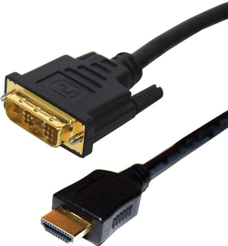 Cable HDMI to DVI-D 5M 18+1