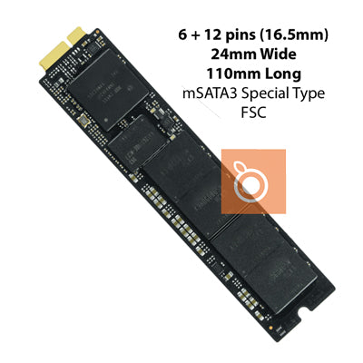 Apple Flash Storage (FSC) 128GB 2011 2010 Apple mSATA3 6Gb/s